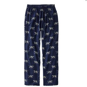 L.L.Bean Flannel PJ Pants with dog pattern size small